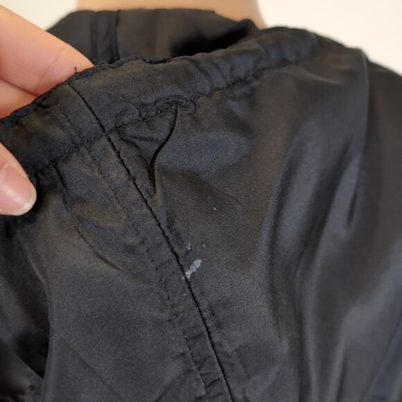 Nanette Lepore Hooded Windbreaker Jacket Cinch Waist Lightweight Roll Tab Sleeve - Picture 7 of 14